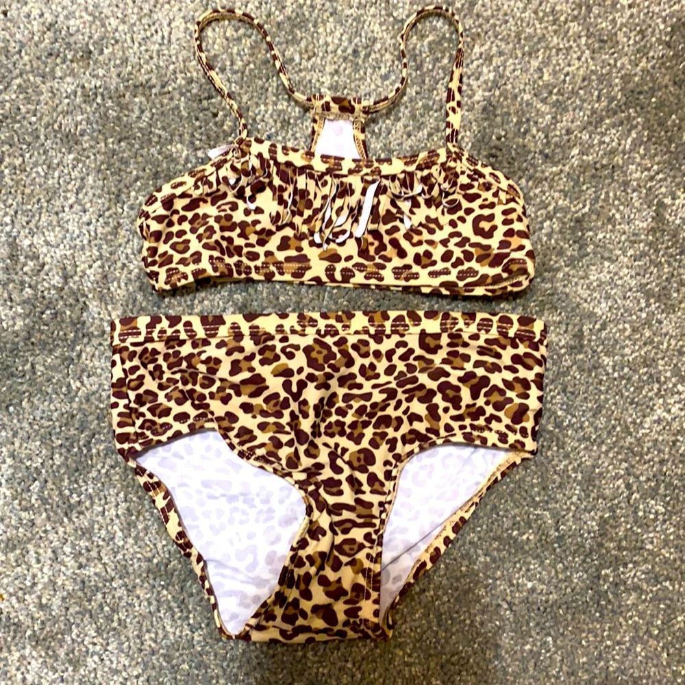 EUC 24month/2T girls leopard print bikini